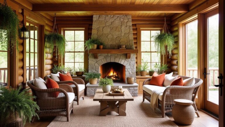 beautiful log cabin interiors