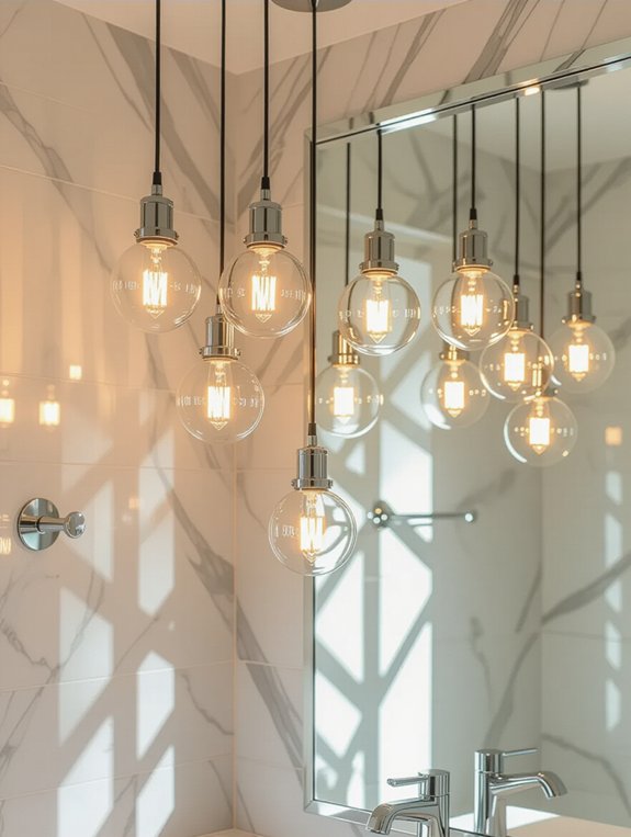 bold multi light pendant clusters