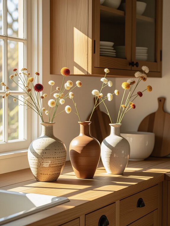 charming dried flower arrangements