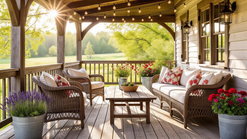 charming farmhouse deck ideas