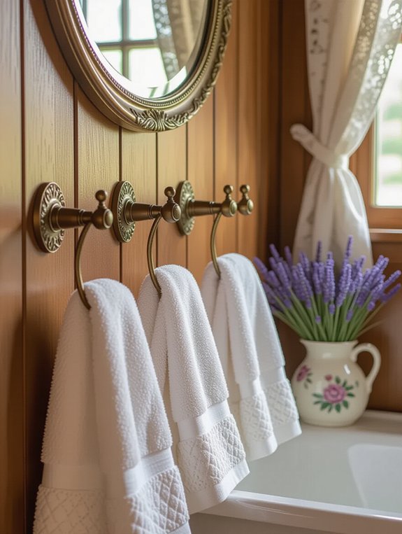 charming vintage towel hooks