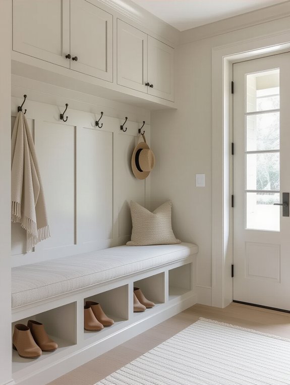 chic storage entryway design