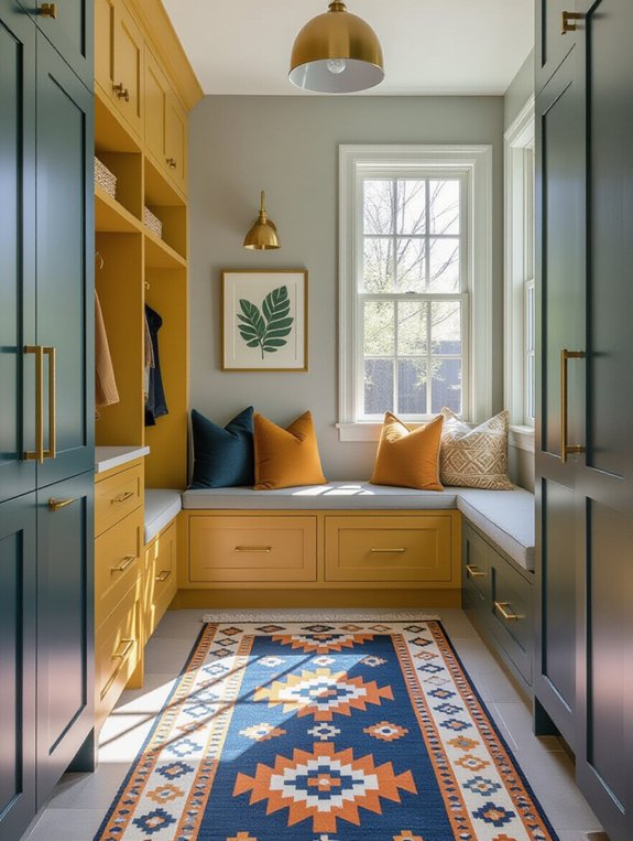 colorful mudroom design ideas