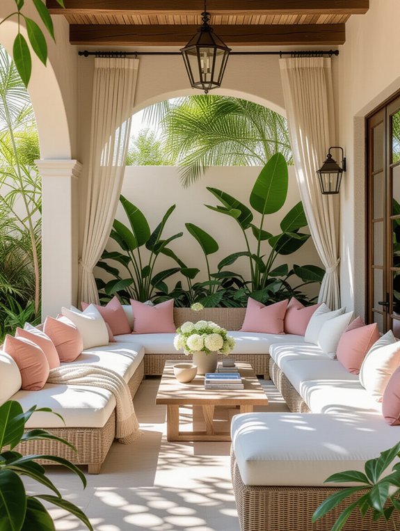 comfortable outdoor lounging experience