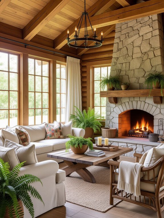 cozy cabin garden retreat