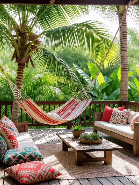 cozy hammock outdoor retreat