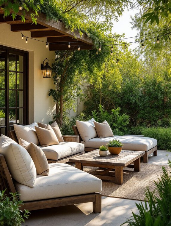 cozy outdoor lounge chairs