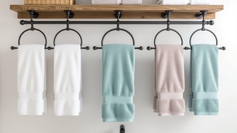 elegant bathroom towel racks