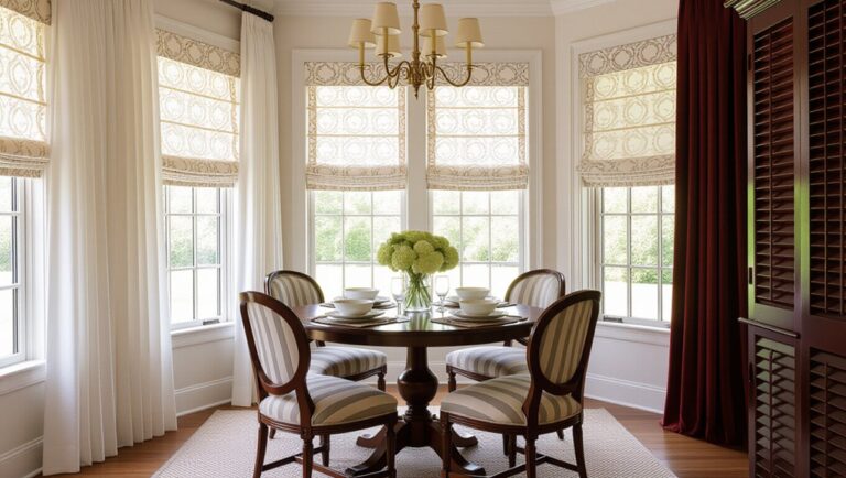 elegant dining room curtains
