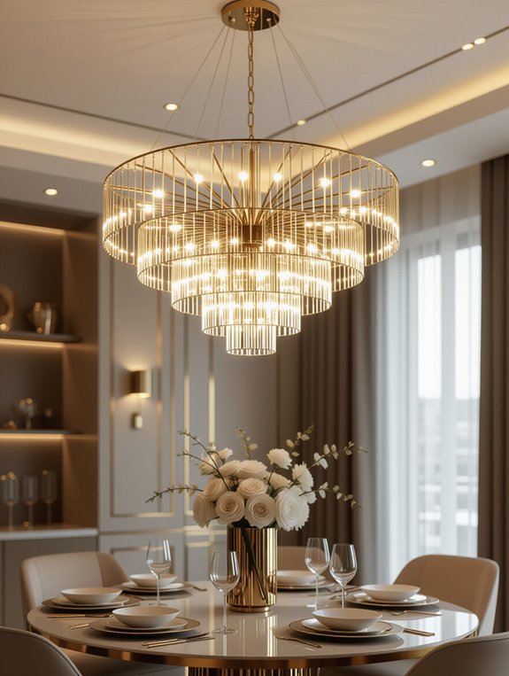 elegant gold chandelier design