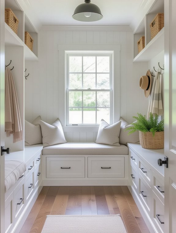 functional lockers and seating