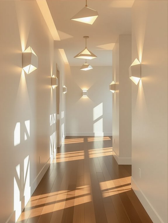 geometric energy efficient lighting fixtures