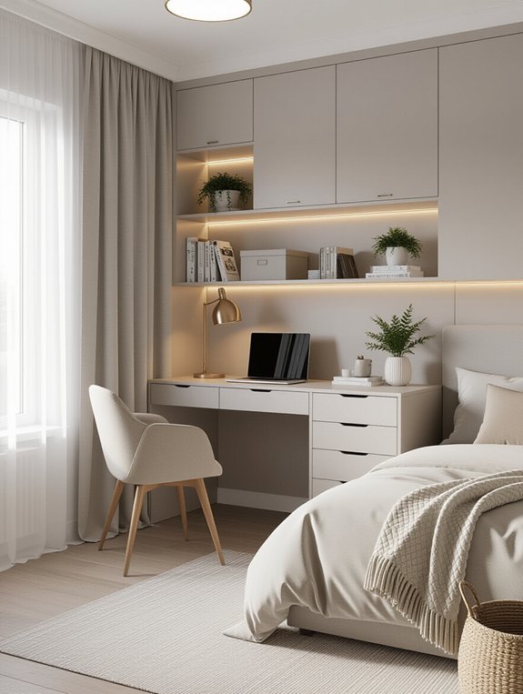 hidden storage solutions integrated