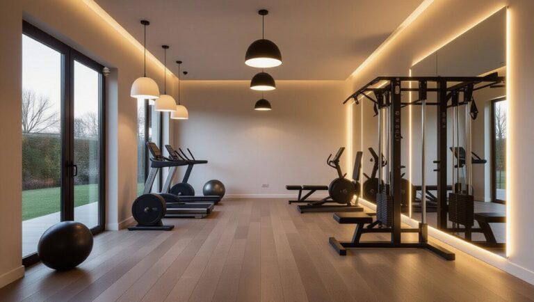 home gym lighting ideas