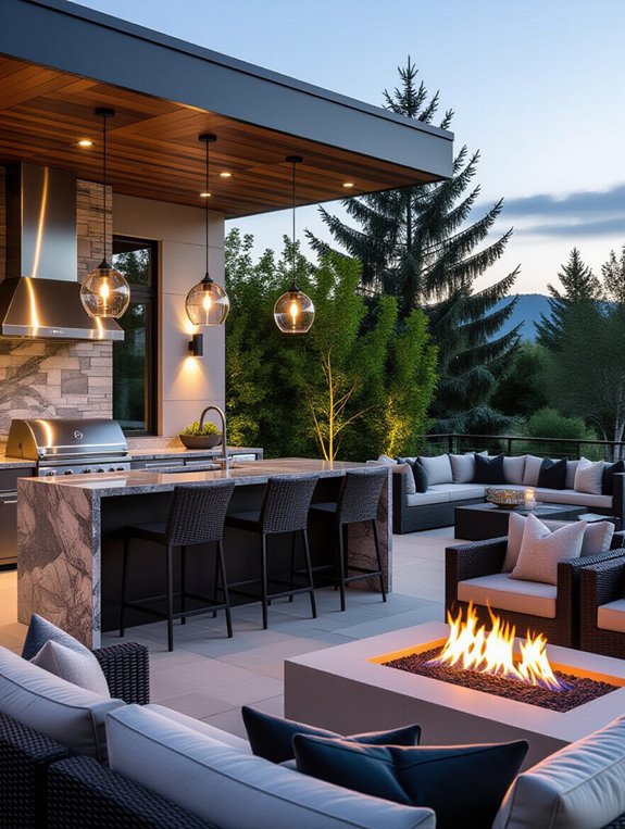 luxurious outdoor lounging experience