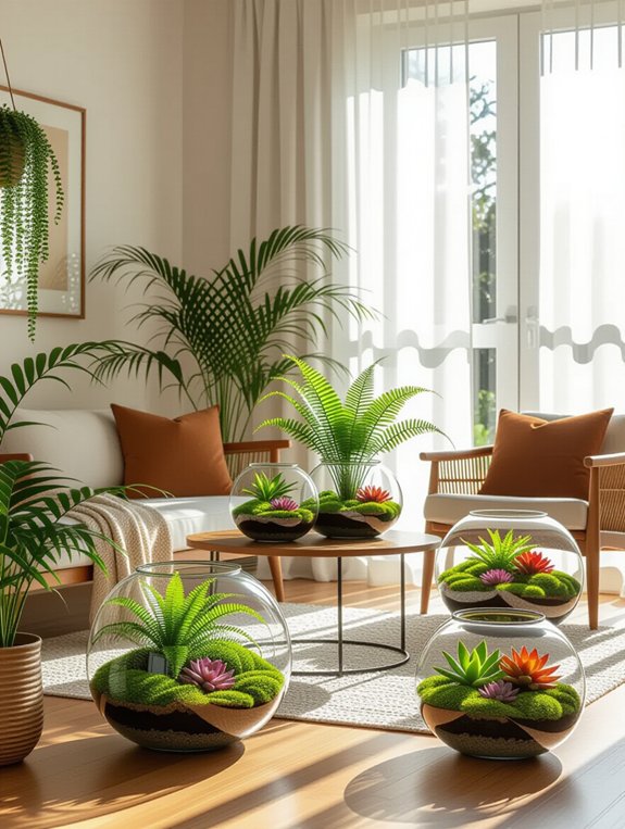 miniature indoor garden oasis