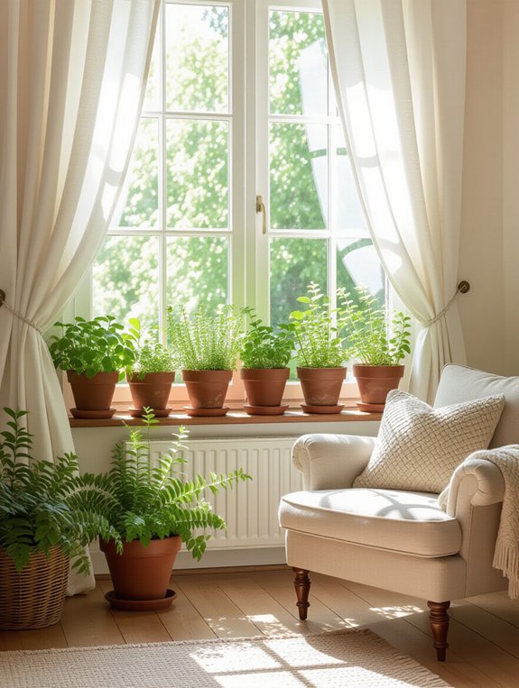 miniature sunny garden oasis