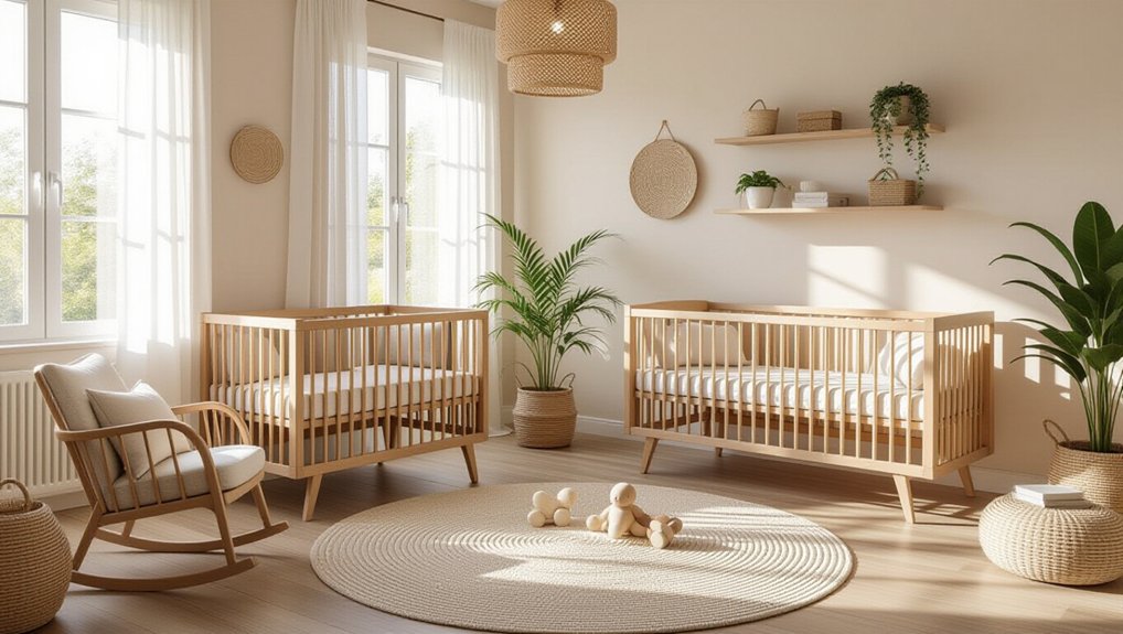 natural cozy baby rooms
