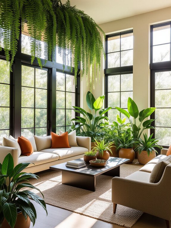 nature inspired living room design