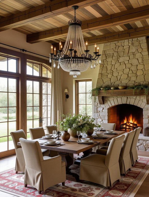 nature inspired sophisticated dining