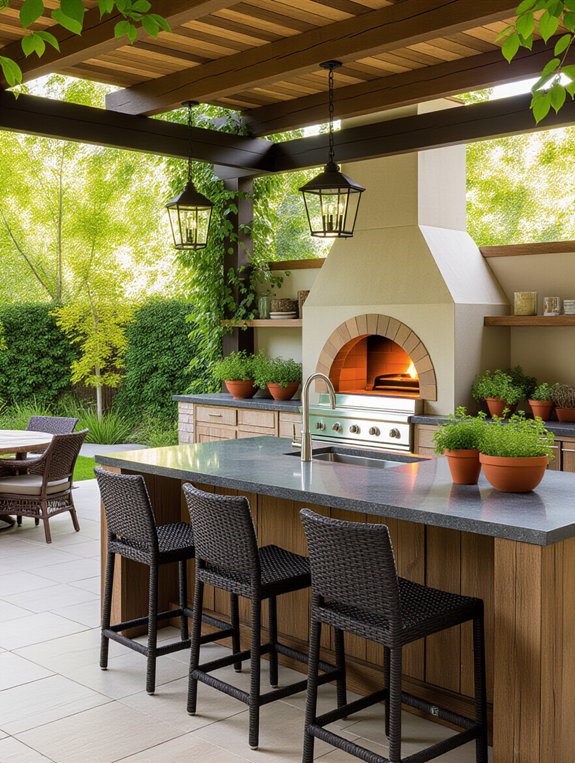 outdoor cooking social hub