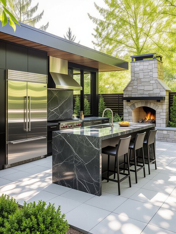 outdoor kitchen refrigeration options
