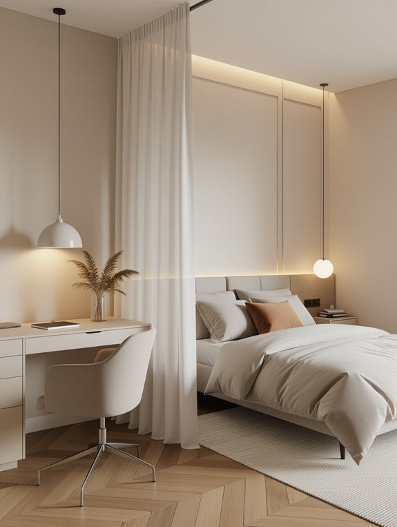 privacy with partition curtains