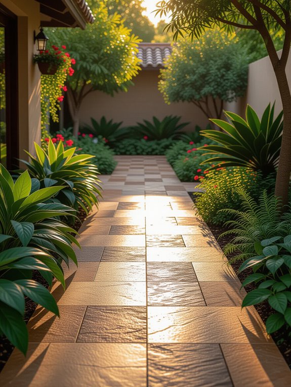 resilient outdoor garden flooring