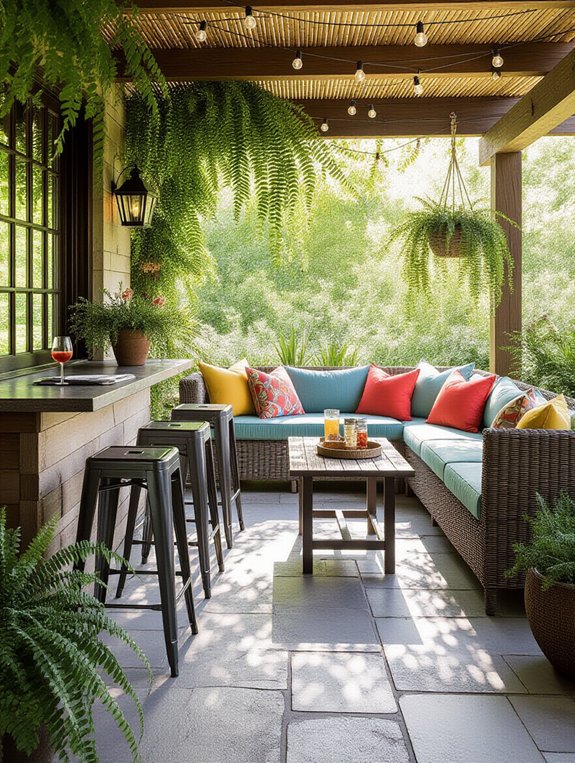 stylish outdoor bar stools