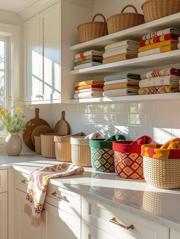 stylish textile storage display