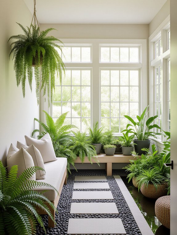 tranquil zen garden corner