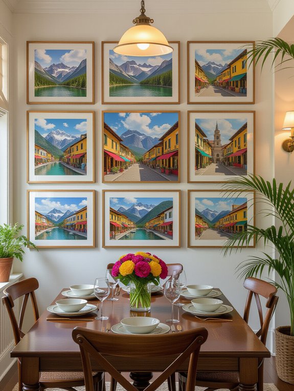 travel memories display showcase