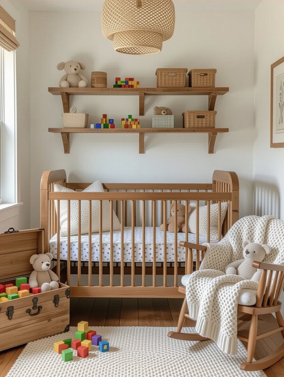 vintage wooden toy organization