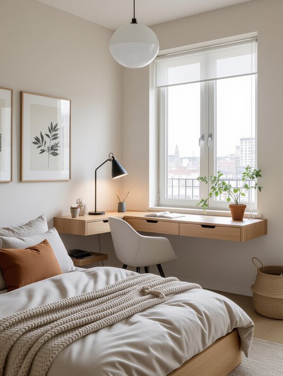 wall mounted workspace design