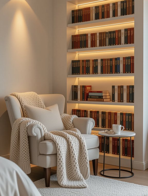 warm glow reading nook