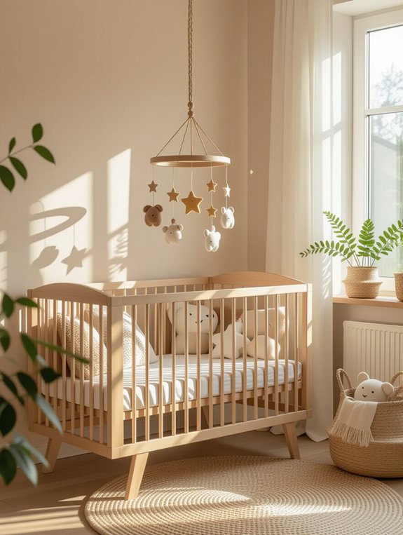 whimsical wooden mobile displays