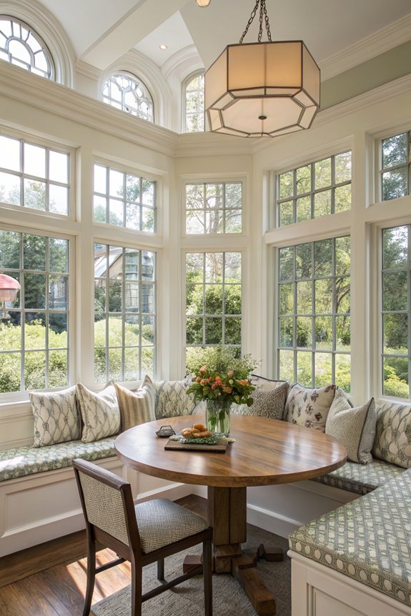 bay window dining nook