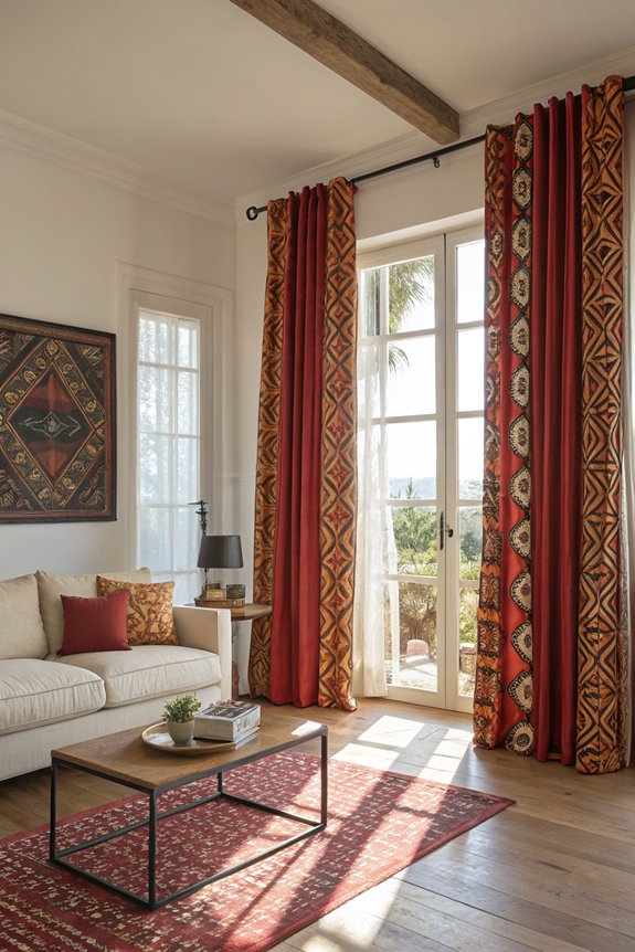bold curtains energize decor