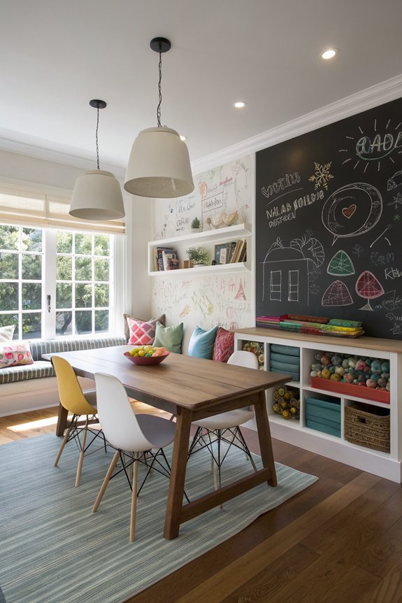 chalkboard wall for creativity