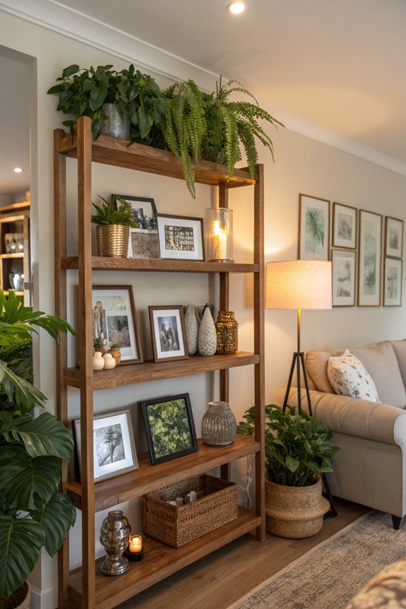 cherished family photo display