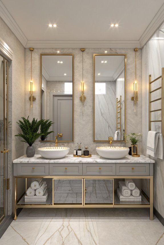 cohesive dual vanity decor