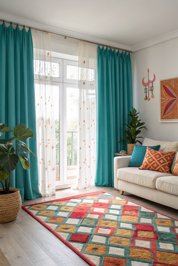 colorful treatments uplift decor