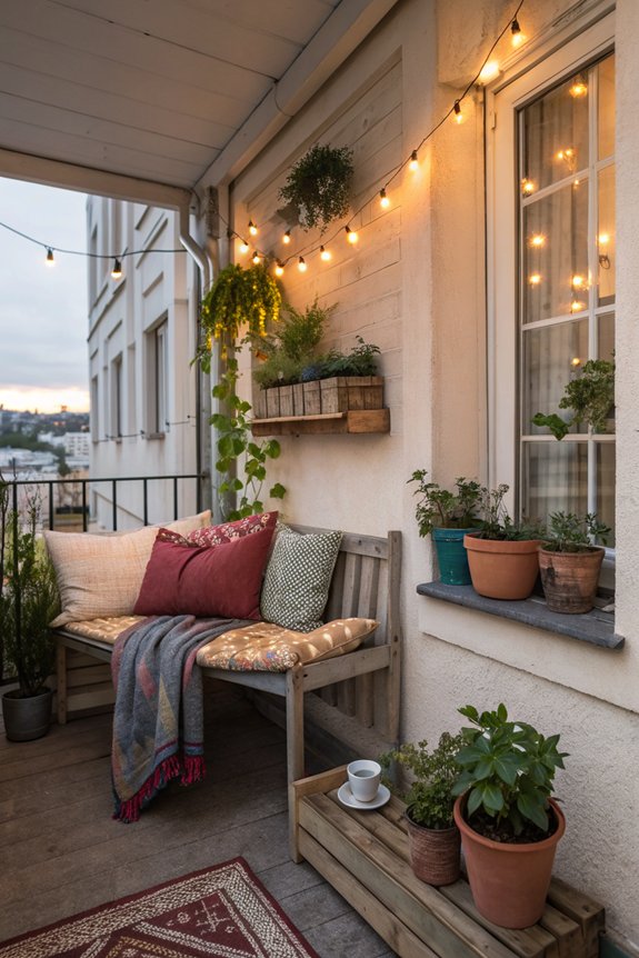 compact bench for seating