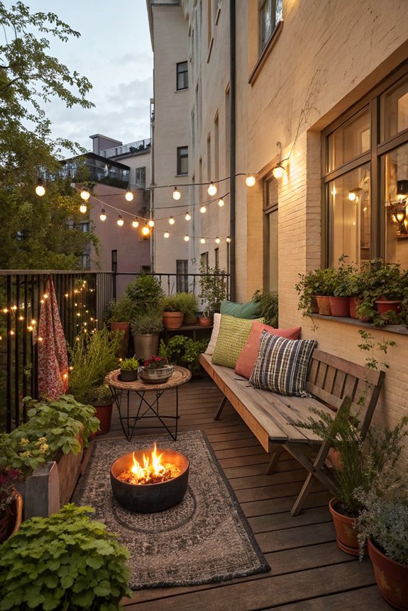 cozy evenings with fire pit
