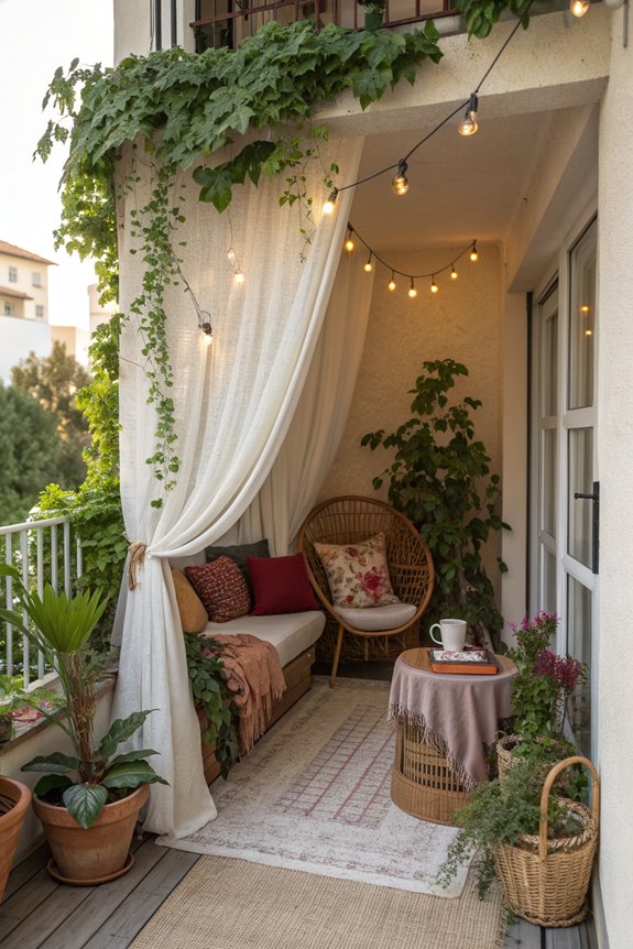 cozy outdoor relaxation nook