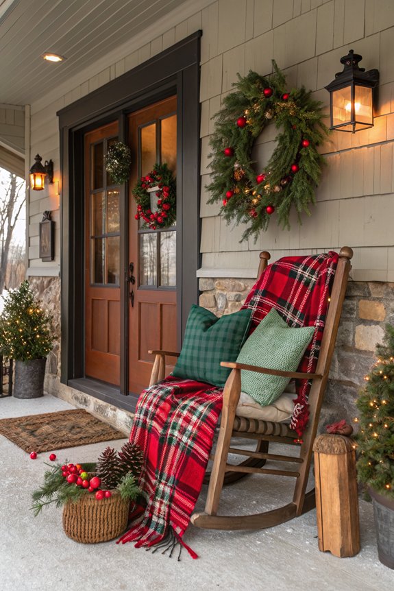 cozy porch seasonal textiles