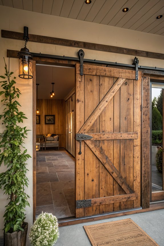 cozy rustic barn doors