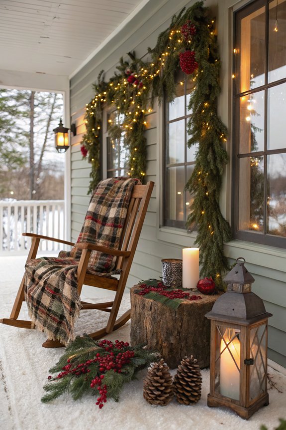 cozy rustic porch decor