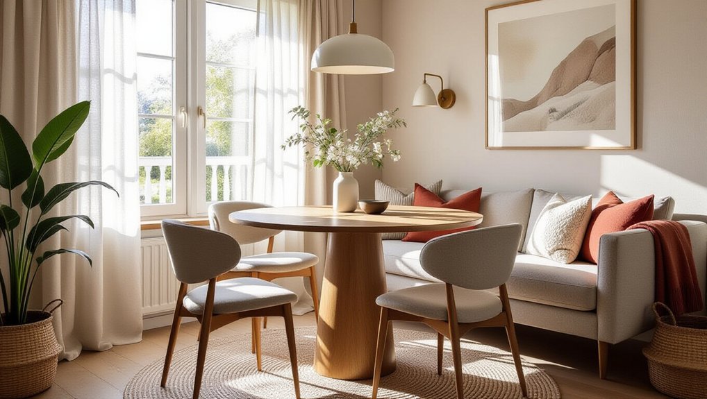 cozy small living dining designs