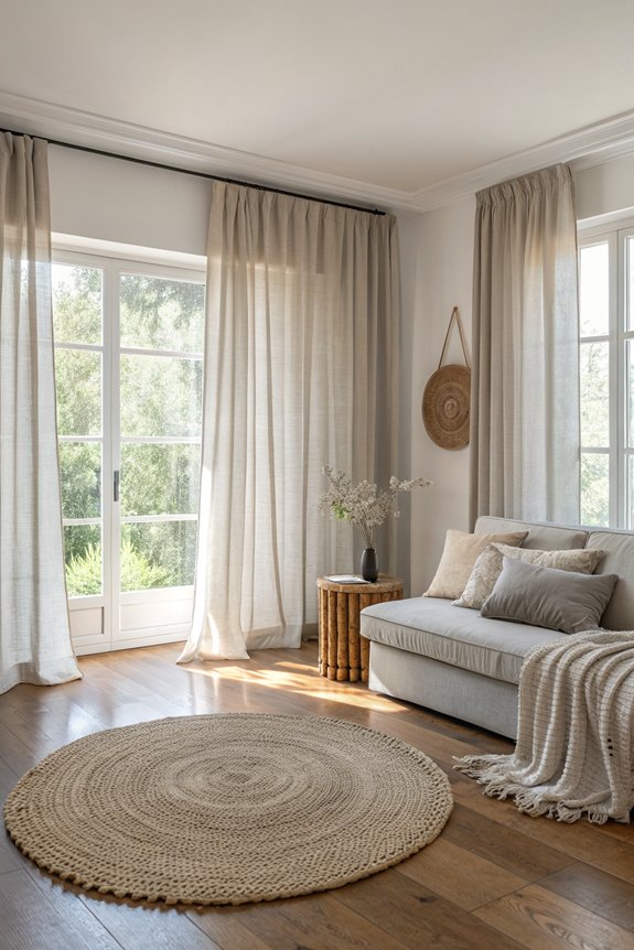 cozy soft textured curtains